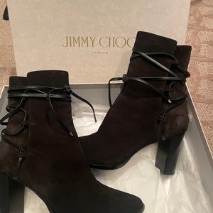 Jimmy Choo Black Suede Booties